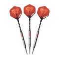 Elkadart Elkadart 21-2276-16 Tornado Tungsten Soft Tip Dart Set 4 Red & 2 Black Rings - 16 g 21-2276-16